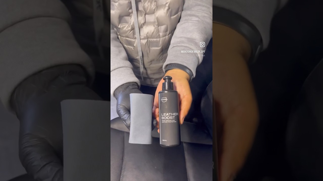 Detailed and ceramic coating leather with 