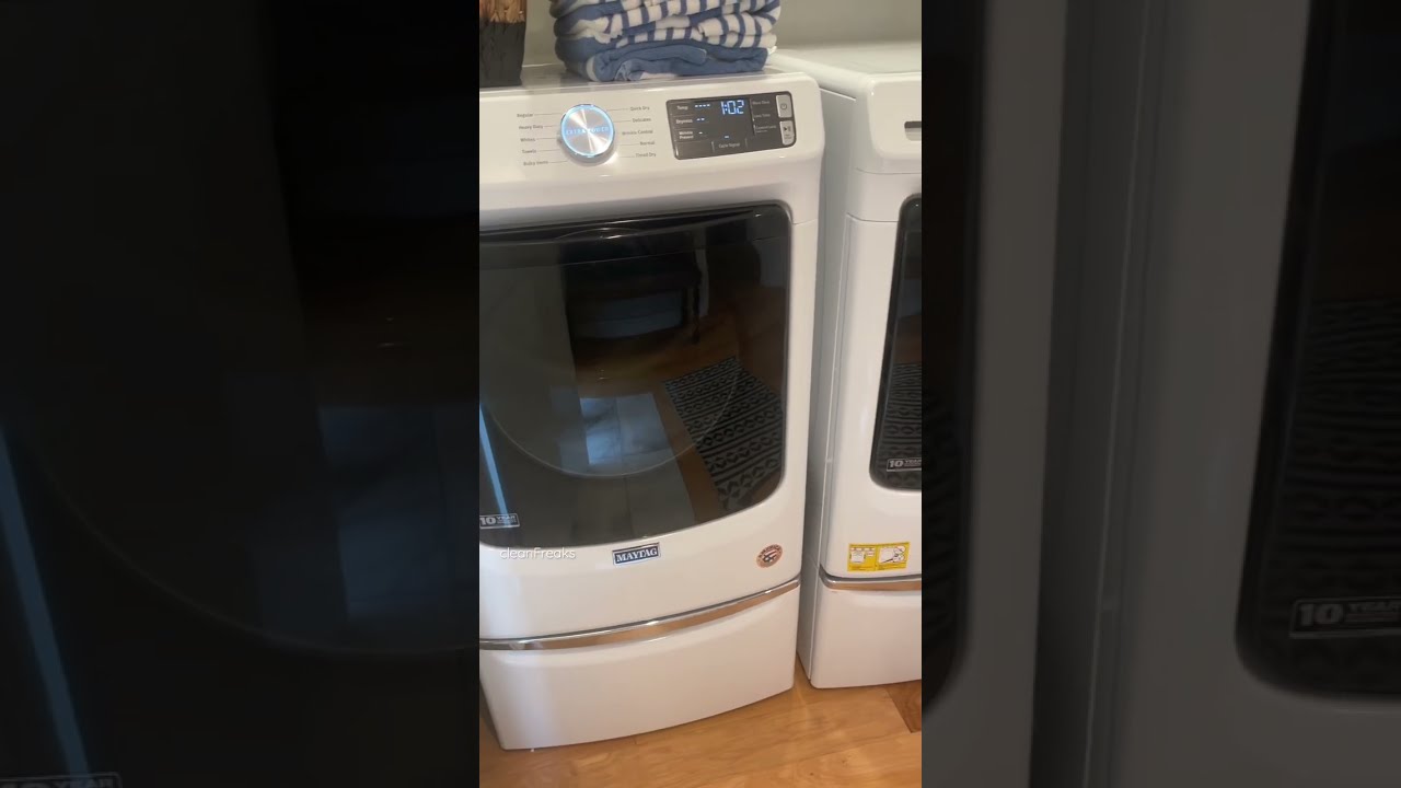 Beautiful New Maytag Washer Dryer With Extra Power Shorts Laundry Laundrymotivation