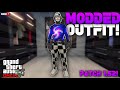GTA 5 HOW TO GET THIS GALAXY CHECKERBOARD TRYHARD MODDED OUTFIT PATCH 1.52! (GTA MODDED OUTFIT 1.52)