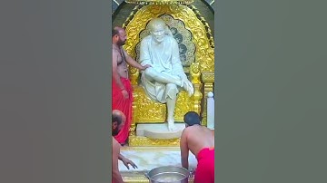 श्री साईबाबा मंगल स्नान😍#saibaba #jayshrishirdisai #shirdi #shorts #short #omsairam#shirdisaibaba