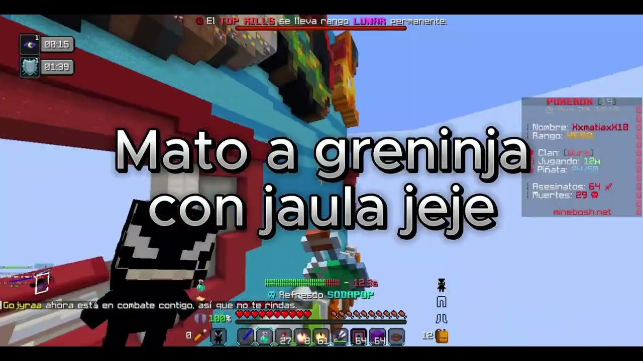 Mato a EL__IOIO {Partner} y Consigo Kit Mew y Domino Este BoxPvP 🔅/minebosh