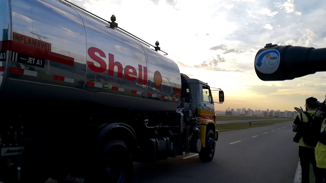 Por do sol no 1º Spotter Night Infraero..