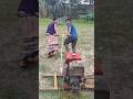 2 Creazy Boy Power Tiller Start Challenge🙀🙀#funny #shorts #skills