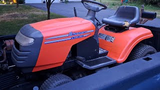 Picking up a free 2001 Husqvarna LTH1342 Lawn Tractor in Middletown NJ