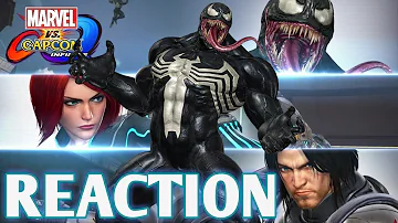 MVCI Winter Soldier, Black Widow, Venom Reaction - Marvel Vs Capcom Infinite