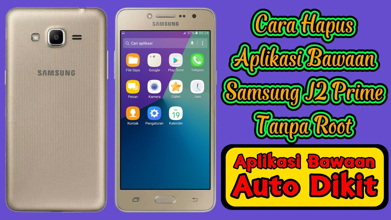 Cara hapus aplikasi bawaan Samsung j2 Prime tanpa Root - Hapus APK bawaan J2 Prime