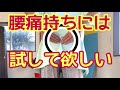 腰痛で悩んでいたら、これをやってみてください！（腰痛体操・ストレッチ）