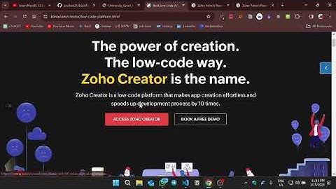 Custom Application development using Zoho creator