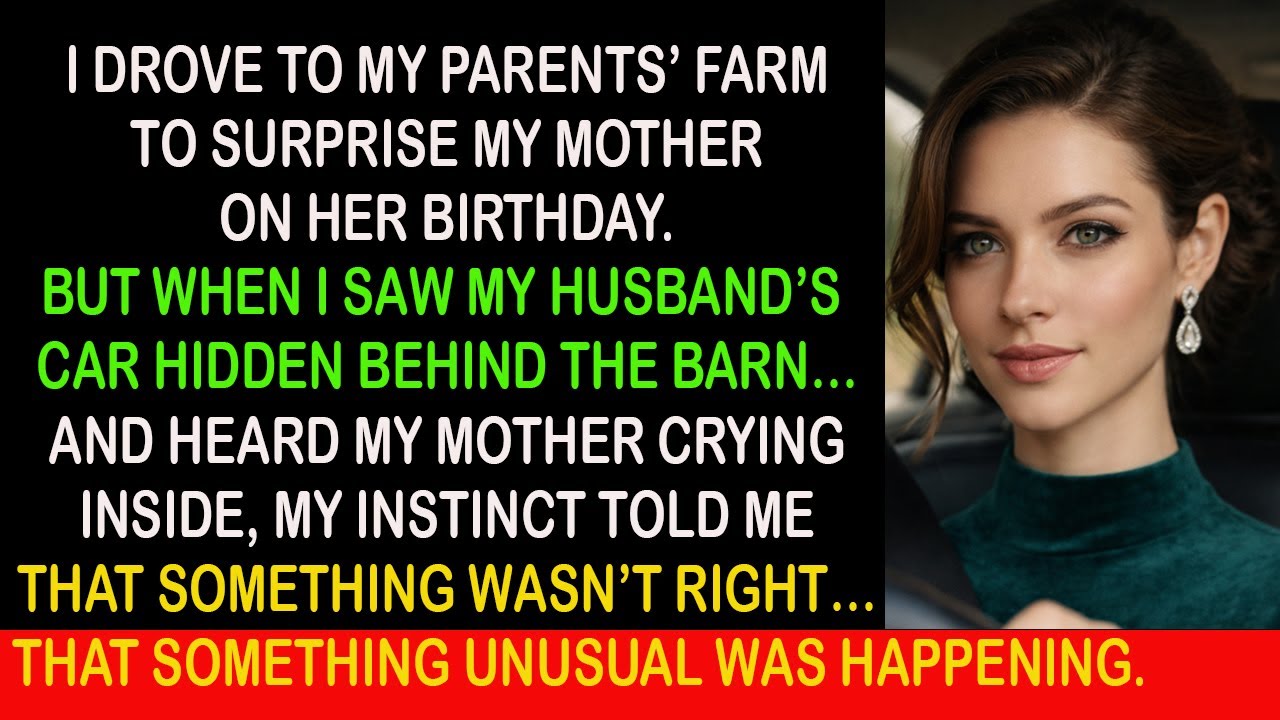 I came to surprise my mother on her birthday… and I saw my husband’s truck...