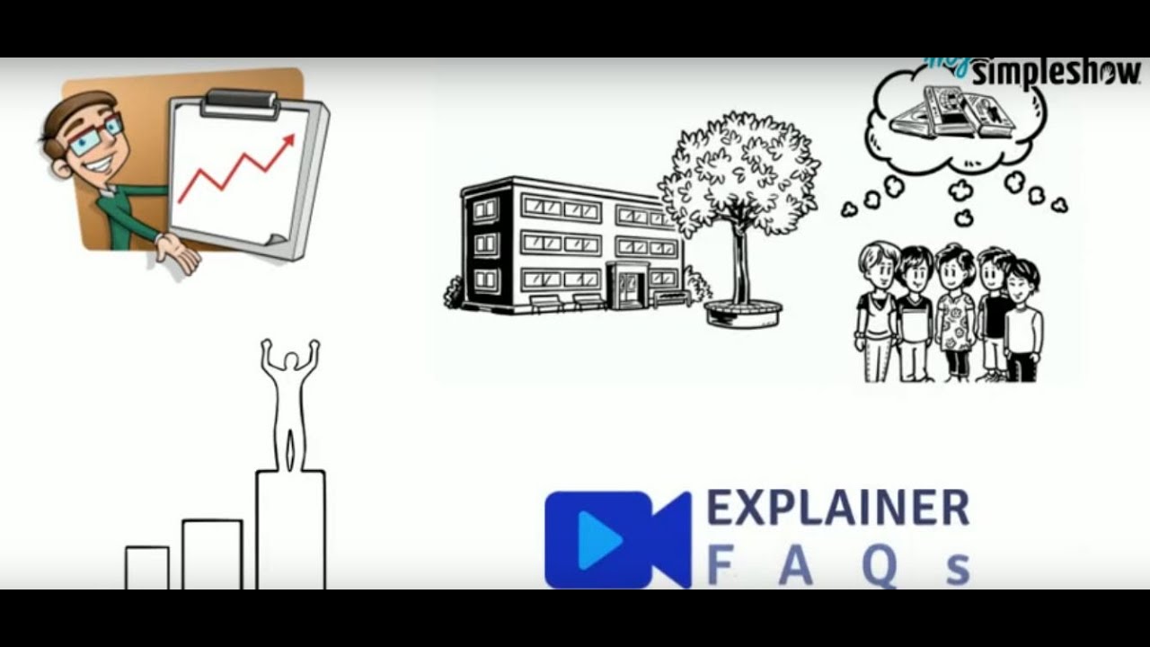 Cut-out whiteboard video made with MySimpleShow