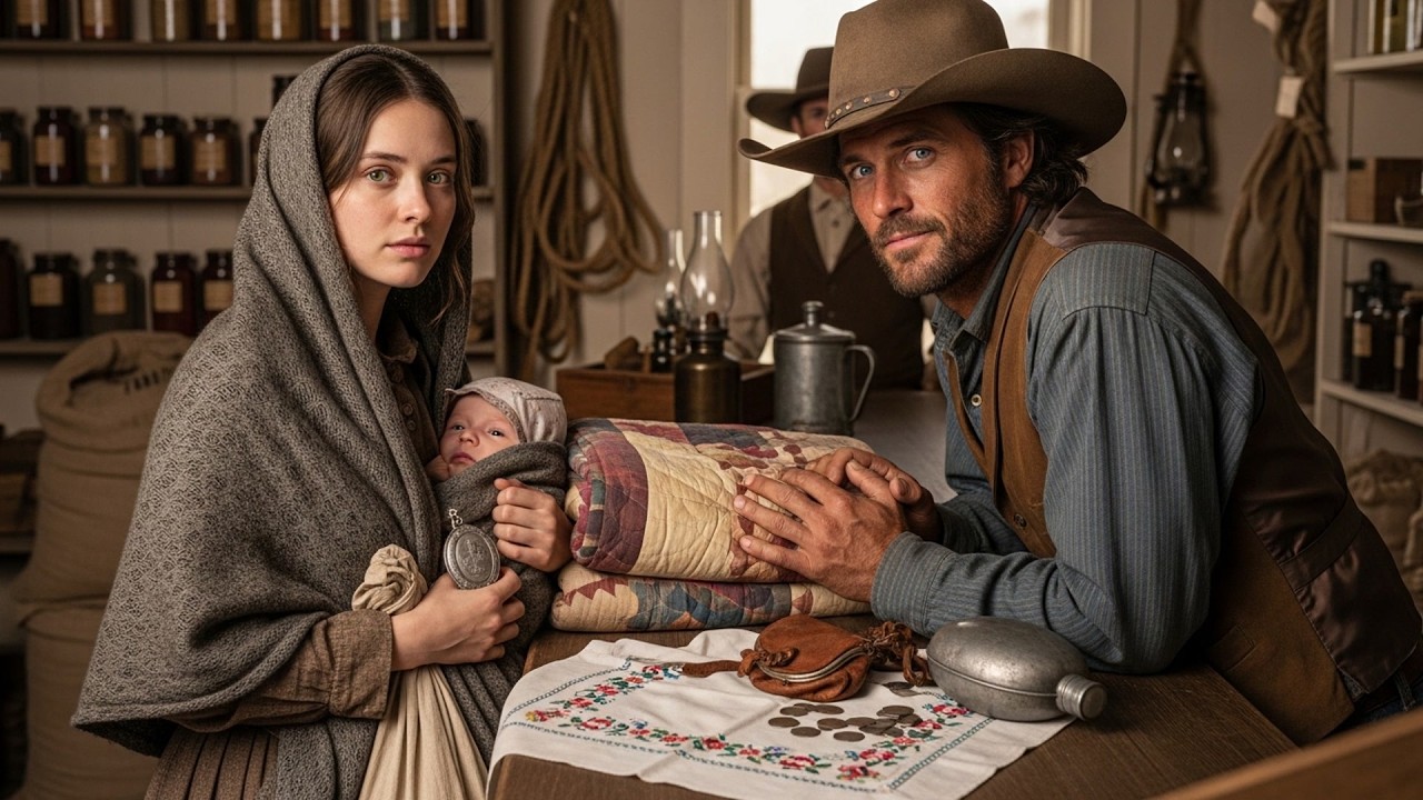 She Was Selling Everything She Owned To Feed Her Baby, Cowboy Bought It All And Gave It Back To Her