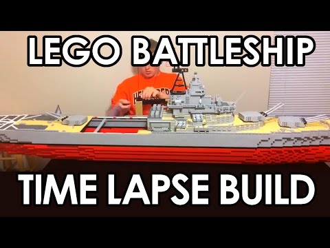 lego-7'-battleship-time-lapse-build【uss-missouri-bb-63】