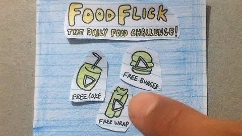 FoodFlick Mobile Game - Paper Prototype