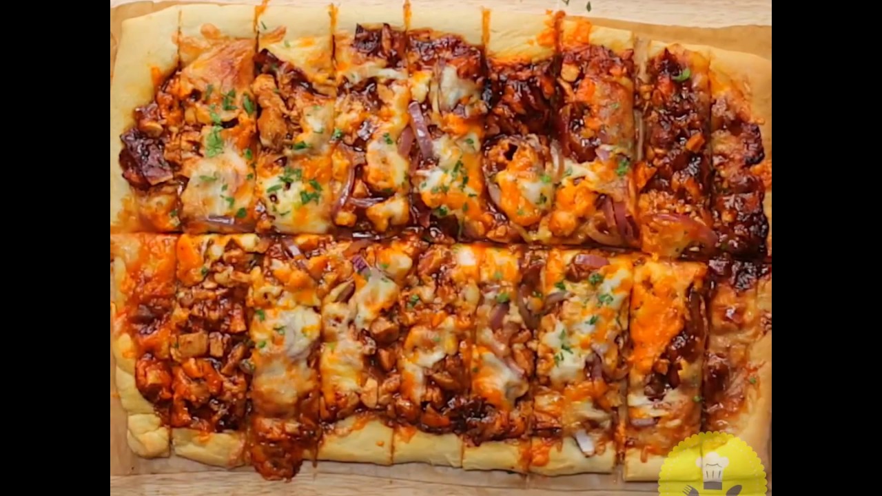 Bbq Chicken Pizza Dippers Grubhub Food Youtube
