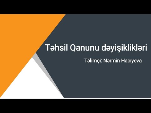 Video: Bəzi təhsil tədqiqat mövzuları hansılardır?