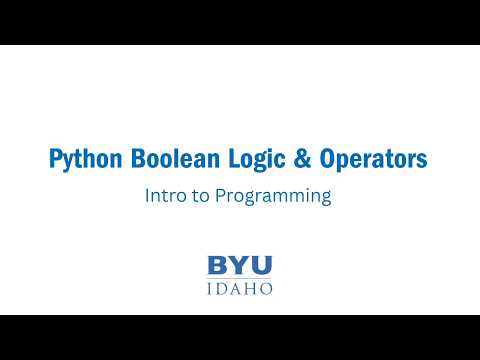 Python Boolean Logic & Operators: Master And, Or, Not in 5 Minutes