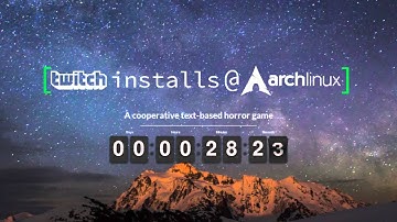 Twitch Installs Arch Linux Part 1