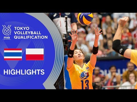 THAILAND vs. POLAND - Highlights Women | Volleyball Olympic Qualification 2019