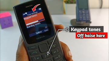 how to turn off keypad tones on Nokia keypad mobile || nokia mobile keypad tones setting