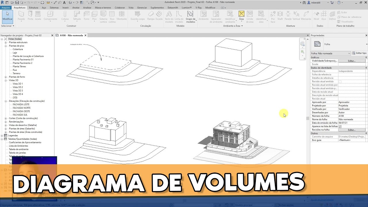 Capa do vídeo: Diagrama de arquitetura no Revit