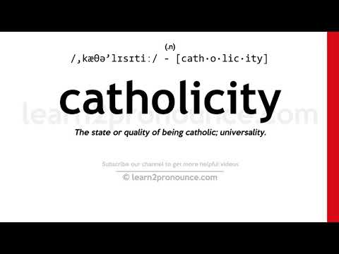 Video: Er katolisitet et ord?