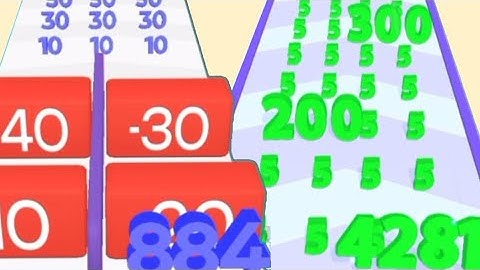 9 Minutes Satisfying Additional Math Game - Number Merge Plus And Run Vs Merge Number  Run