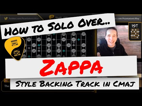 🎸 How to Solo Over Backing Tracks | ZAPPA Style C Lydian Guitar Backing Track