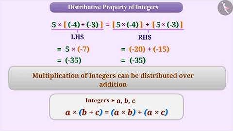 Distributive Property of Integers | Part 1/3 | English | Class 7