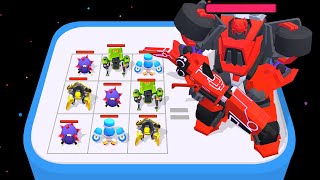 ROBOTS RUN: RUNNER EVOLUTION 🤖🦿🦾⚙️ Robo Merge & Run: Merge Master, Robot Car Transform, Battle War! screenshot 4