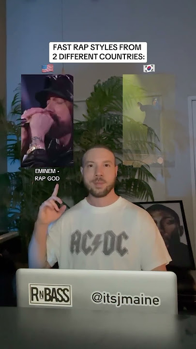 Fast Rap Styles From 2 Different Countries: 🇺🇸 & 🇰🇷 #shorts #eminem #suga