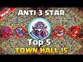 TOP 5! NEW Best Town Hall 15 (TH15) War Base Layout + Link 2026 | Th15 Cwl Base | Clash of Clans