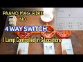 4 way switch wiring  1 lamp controlled in 3 locations  philippines  local electrician