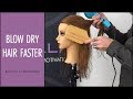 Blow Dry Hair Faster With This Time Saving Technique
