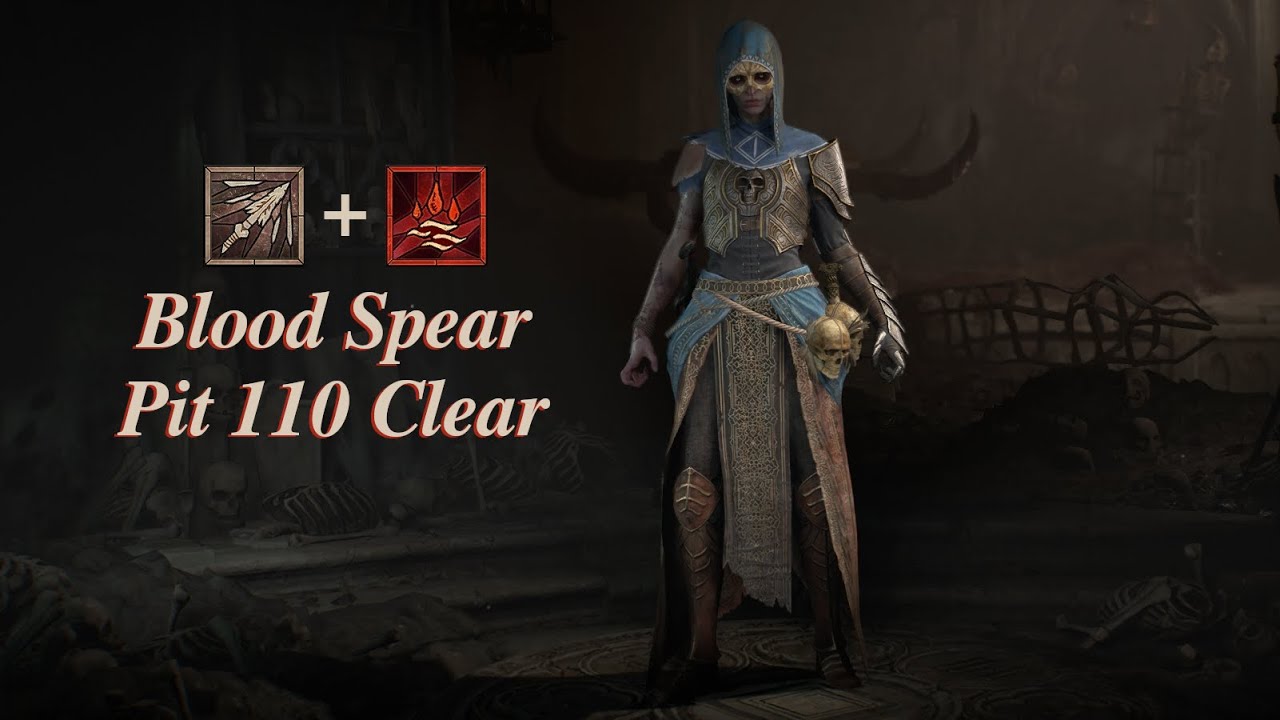 Blood Spear Pit 110 Clear (Diablo 4, Season 7)