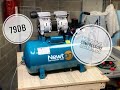 Compressore super silent 79dB per il fai da te - UNBOXING Newton 50 litri - silent air compressor