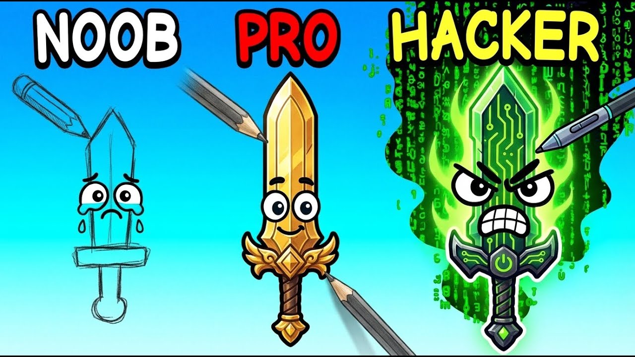Noob vs Pro vs Hacker WEAPON in Blade Forge 3D