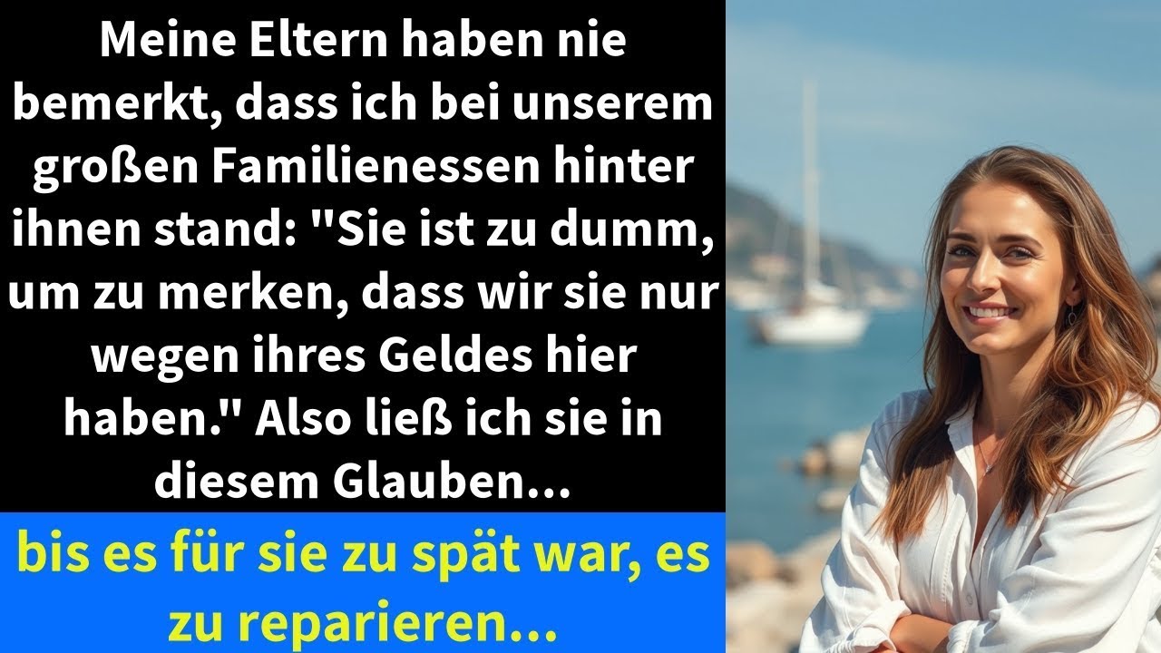 Meine Eltern haben nie bemerkt, dass ich bei unserem großen Familienessen hinter ihnen stand