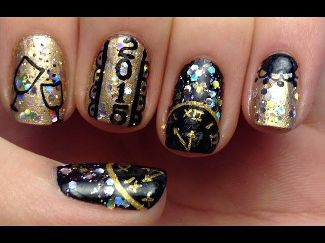 Nail Art Design Ideas For New Year's Eve DIY Projects - Nail Art Design Ideas For New Year's Eve DIY Projects