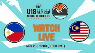 Philippines v Malaysia | Full Basketball Game | FIBA U18 Women's Asia Cup 2024 | SEABA Qualifiers