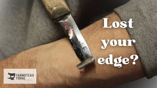 Hoof knife: How to rework your edge to keep it sharp longer