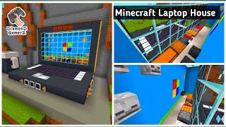 MINECRAFT 🙋| LAPTOP HOUSE 🏠 TUTORIAL 🛠️ #minecraft #gameplay