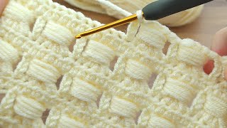 : PERFECT very easy crochet baby blanket model  tig isi muhtesem bebek battaniyesi anlatimi#crochet