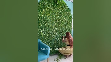 Hướng dẫn tự làm mẫu tường cây hoa giả cực đơn giản #tuongcaygia, #huongdanlamtuongcaygia,