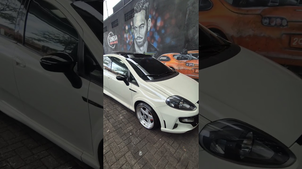 Fiat punto com rodas aro 17 modelo Ferra da rodera tala 8.5. resultado sensacional