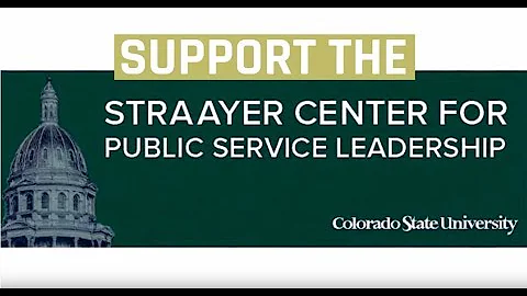 Support the Straayer Center for Public Service Leadership