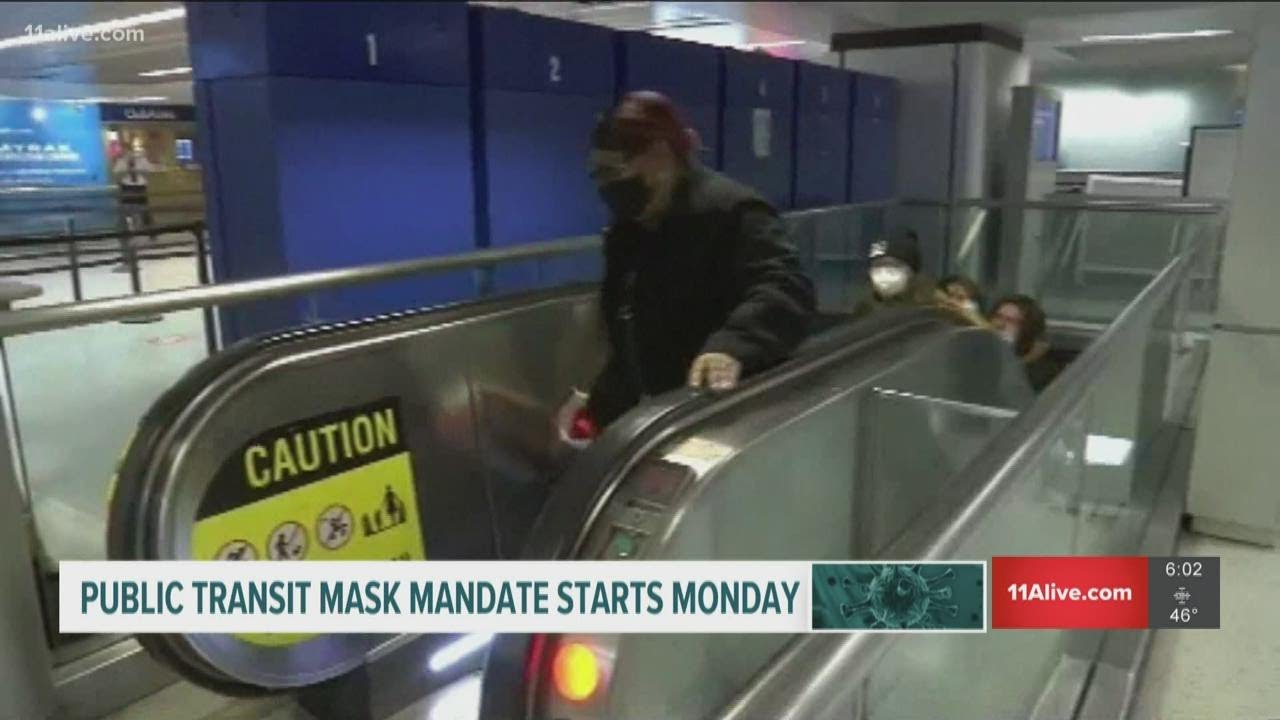Public transit mask mandate begins Monday - YouTube