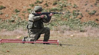 Тактика БАЛ: стрельбы из автоматов Калашникова  АК-74 военнослужащих. Учения на полигоне Аданак