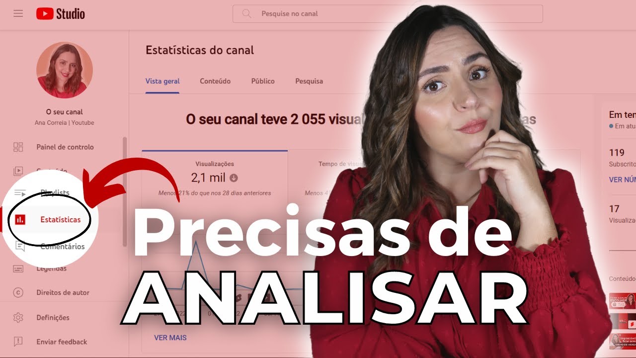 📈 Estatísticas do Youtube Studio que PRECISAS ANALISAR para crescer no ...