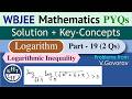WBJEE Mathematics PYQ Solving | Logarithm | Logarithmic InEquations  | V Govorov