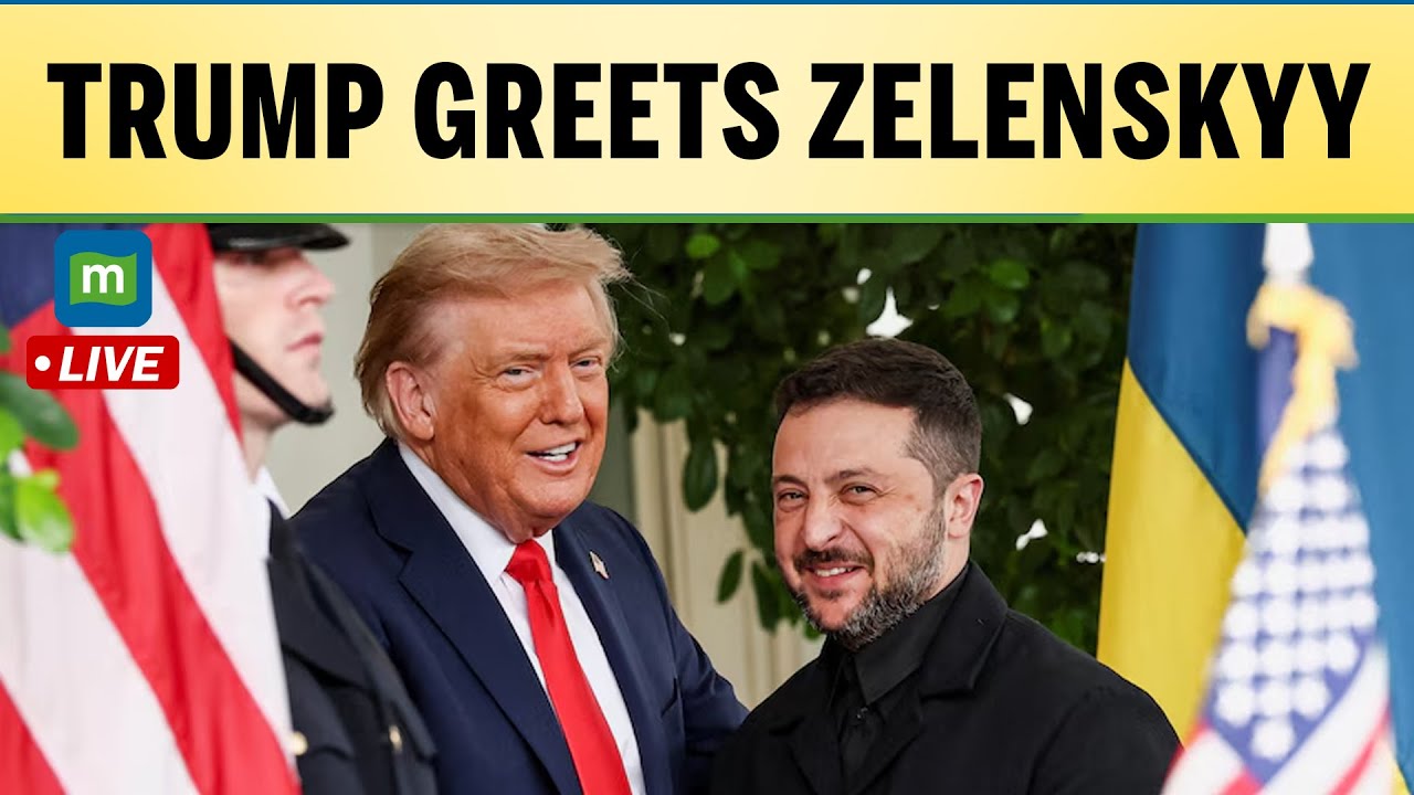 LIVE: U.S. President Donald Trump greets the President of Ukraine Volodymyr Zelenskyy | N18G